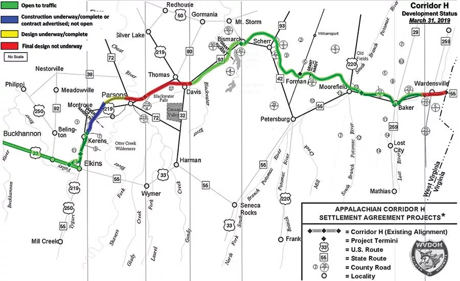 123-mile, four-lane highway