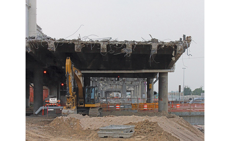 Demolition of viaduct