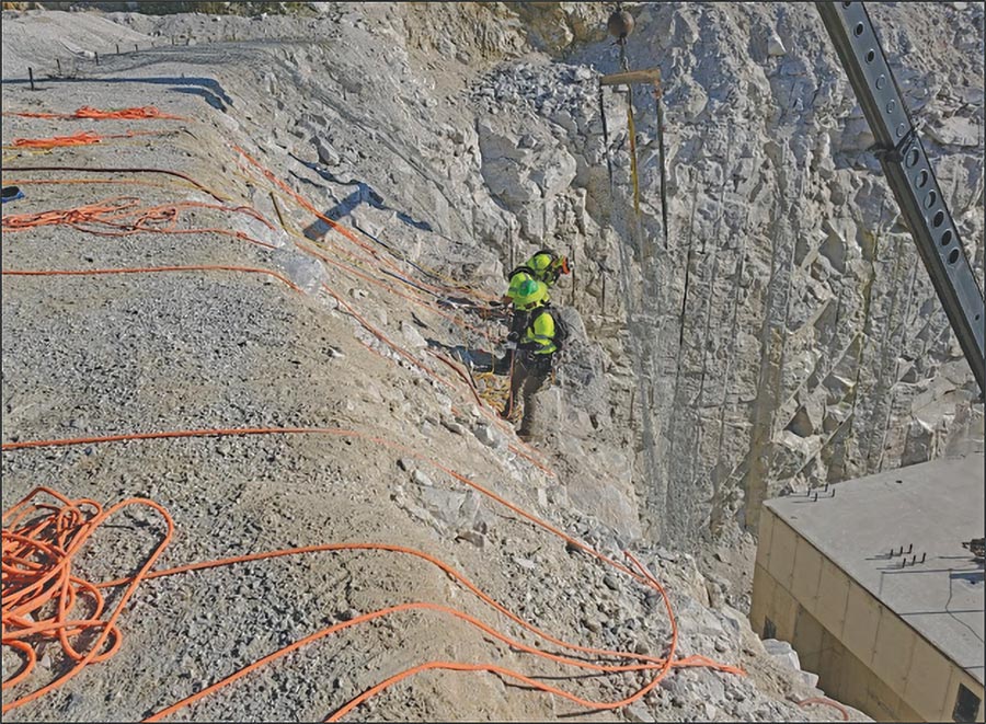 Martin Marietta Texas Quarry Highwall Stabilization