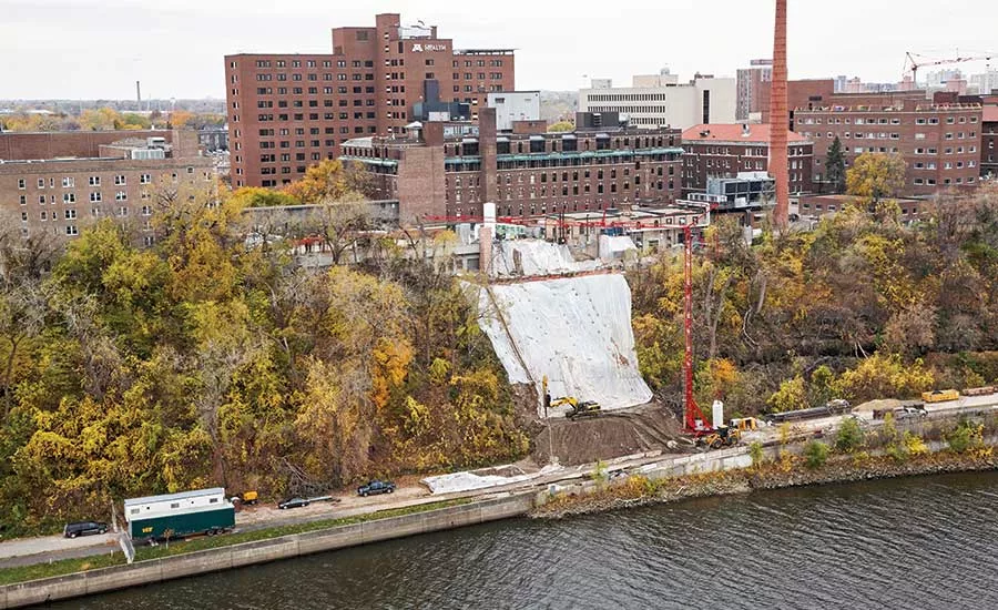West River Parkway slope repair