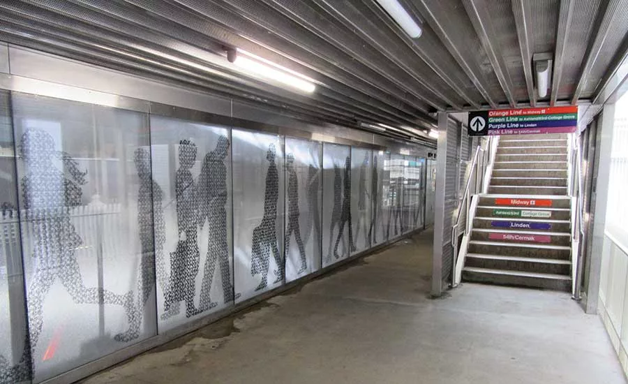 Washington Wabash Elevated Train Station