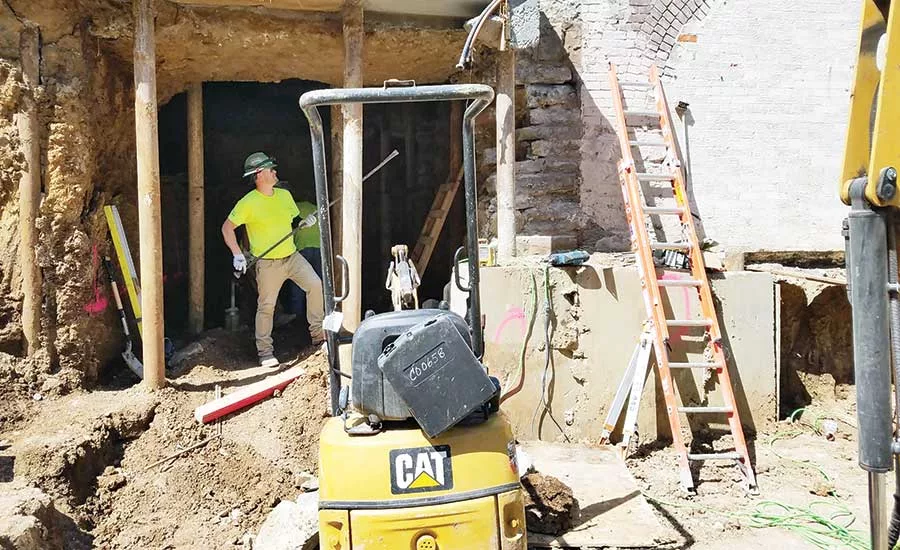 Fayette County Historic Courthouse Underpinning