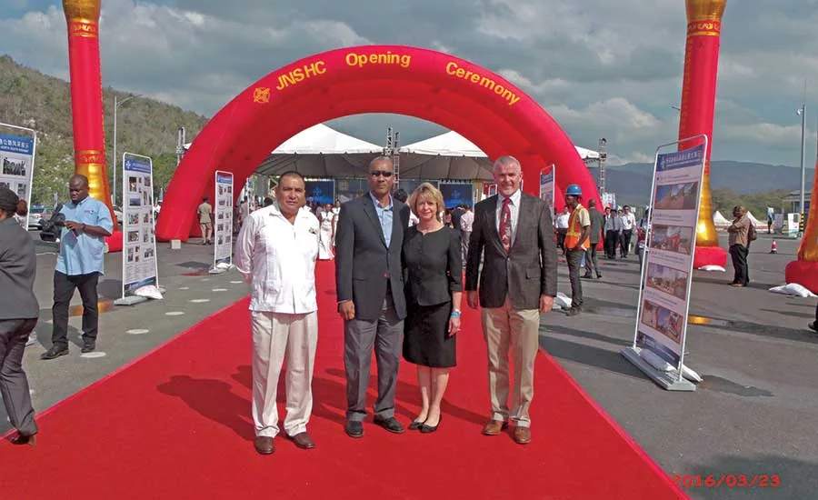 Gayle Roberts and other Stanley officials
