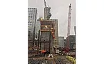 Tower crane in the structure