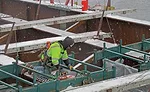 Installation of steel girders