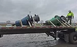 Two of the six influent pumps at Papillion Creek