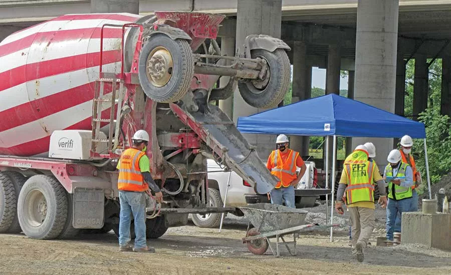 Concrete is checked by FH Paschen
