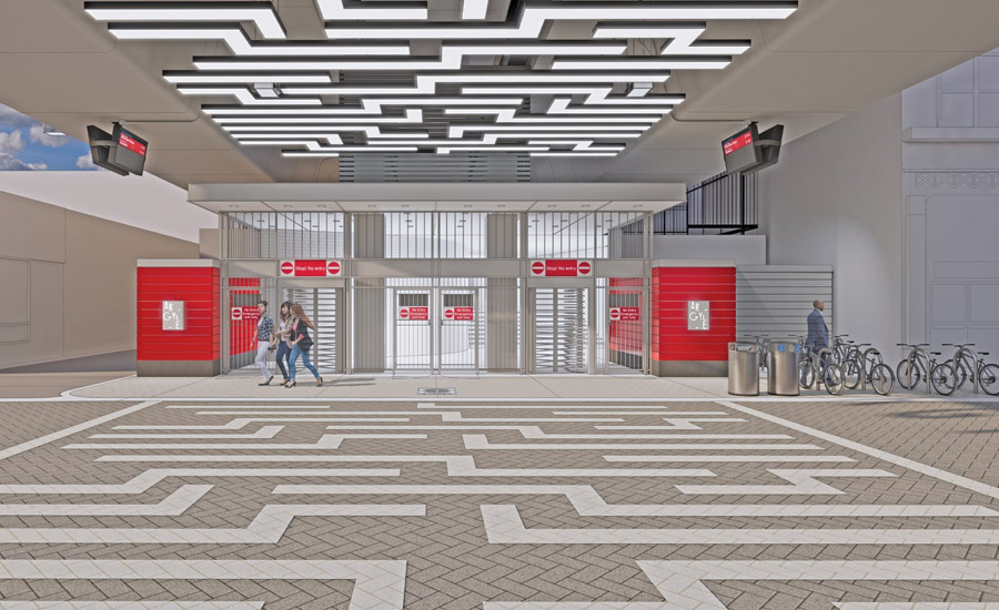 rendering of new station