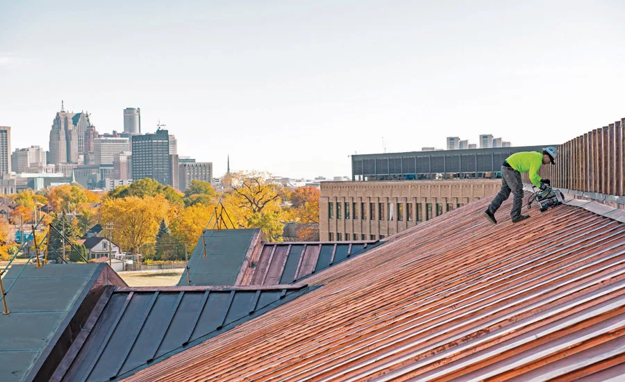 A new copper roof and finishings