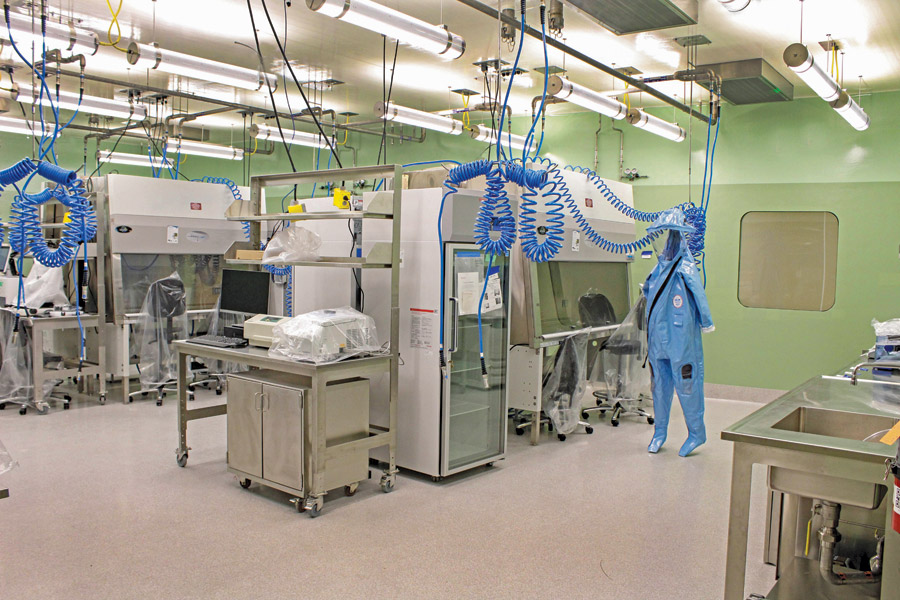BSL-4 laboratory spaces