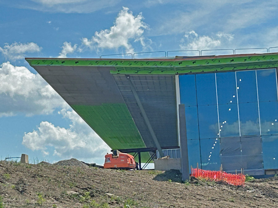 new terminal and drop-off area