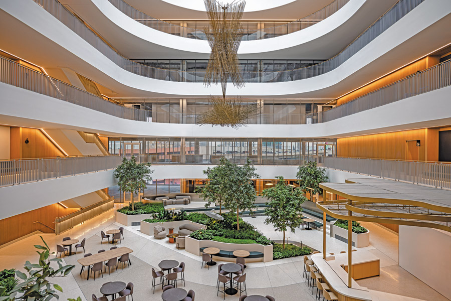 A light-filled atrium