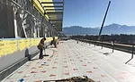 8-in.-thick concrete walls