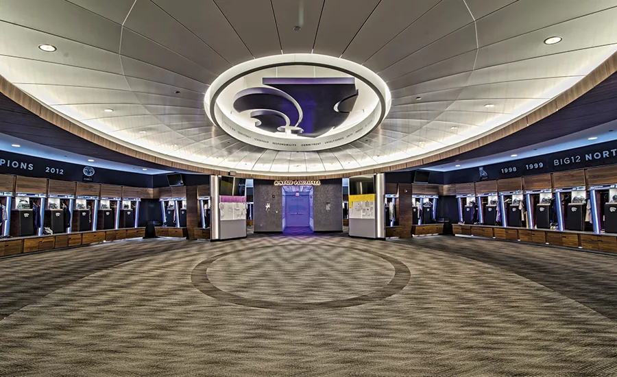 Vanier Family Football Complex locker room