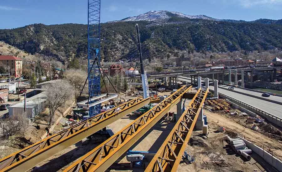 Interstate 70 curved alignment
