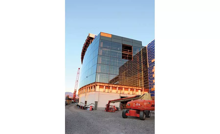 Salt Lake City airport glass installation