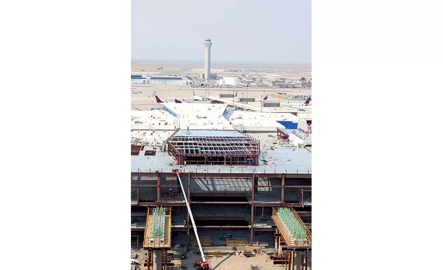 Salt Lake City airport elevated roadway