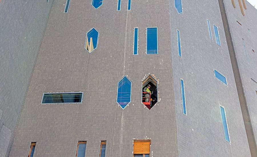 The North Building’s 270 replacement windows