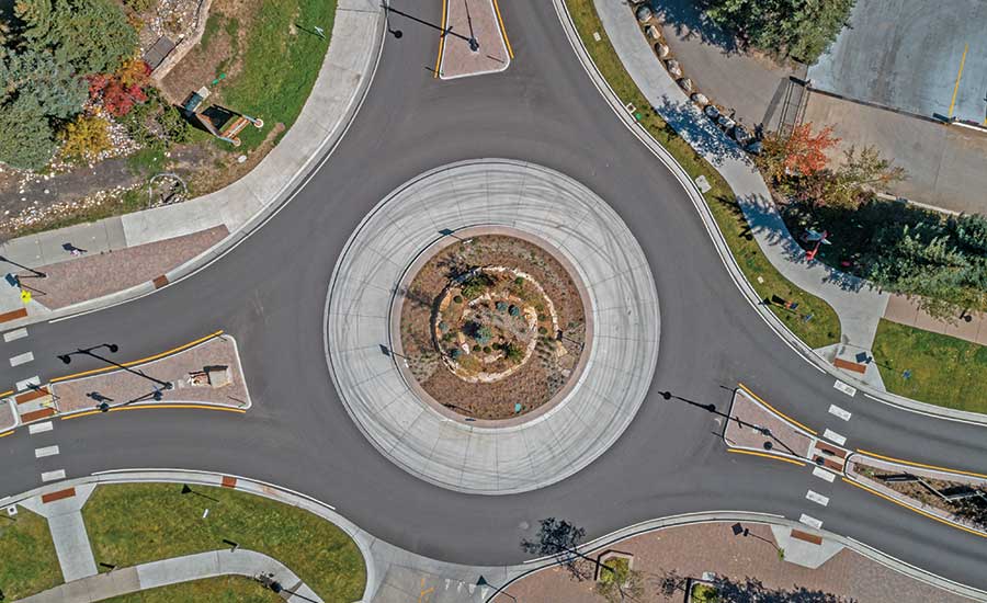 Mt. Werner Circle/Ski Time Square Drive Roundabout