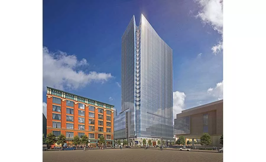 Block 162’s steelframed office tower