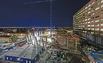42-ft-tall V-shaped columns