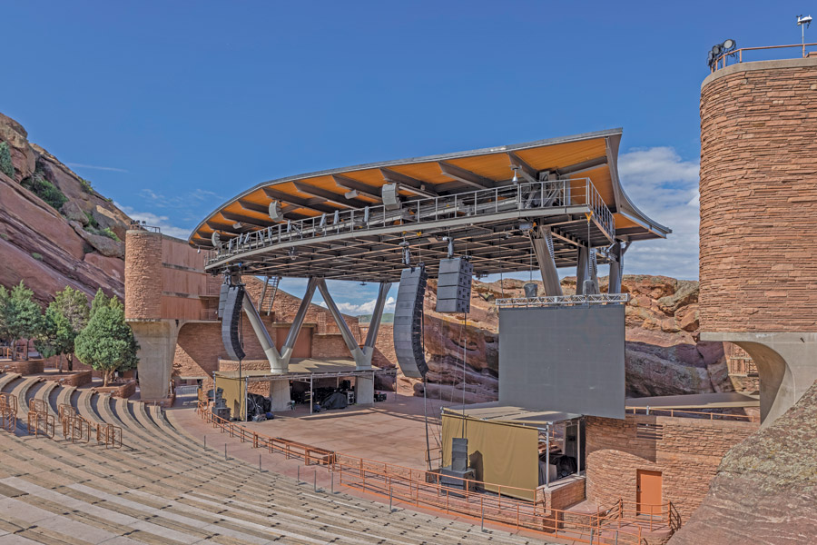 The Red Rocks Stage Roof
