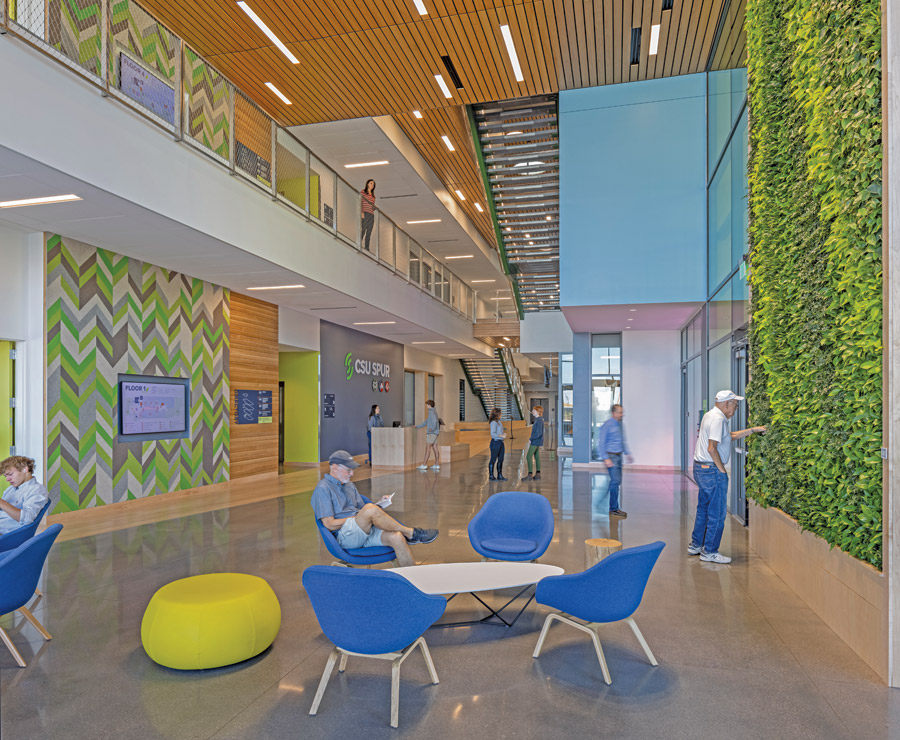 The Terra building’s lobby