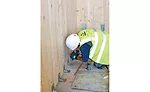 Installing cross-laminated timber panels