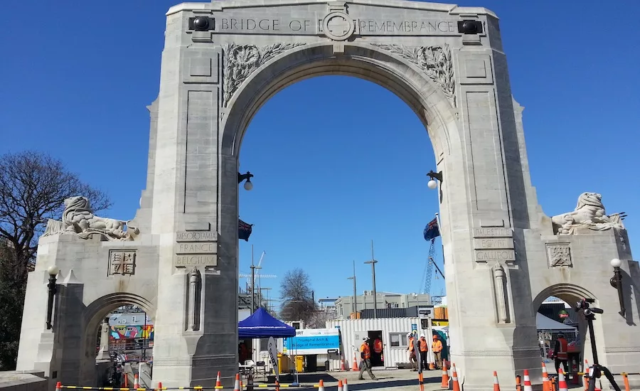 Christchurch NZ Triumphal Arch