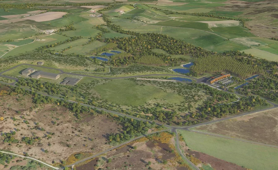 UK Potash Mine Aerial