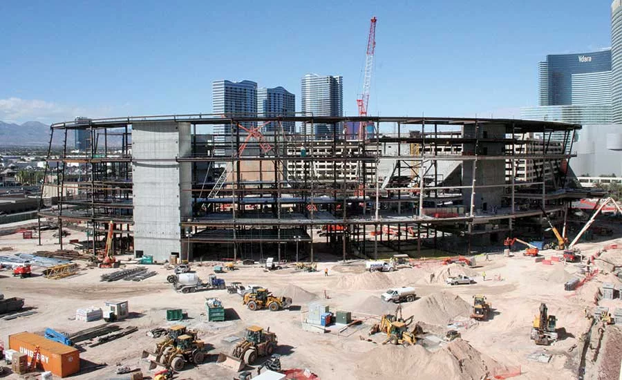 T-Mobile Arena steel frame