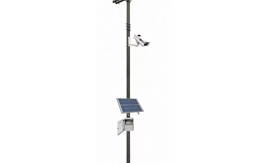 Oxblue’s Solar-Powered Construction Camera’s solar panel and battery package