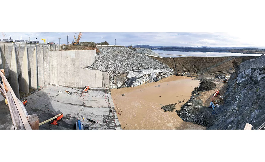 Cofferdam leak