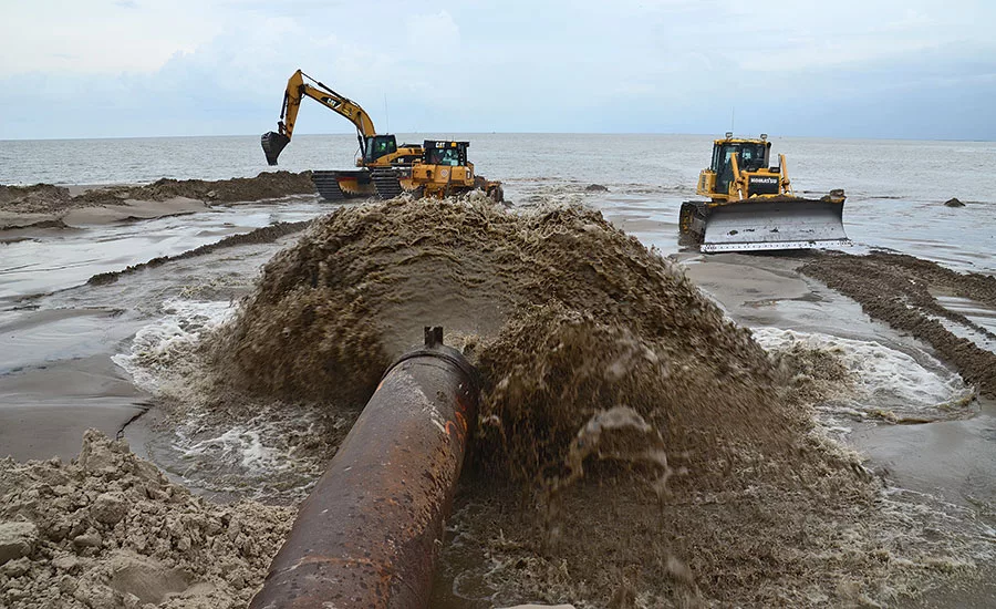 Shell Island restoration in Louisiana