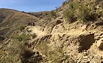 Hiking down