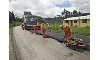road construction in Colombia road construction in Colombia
