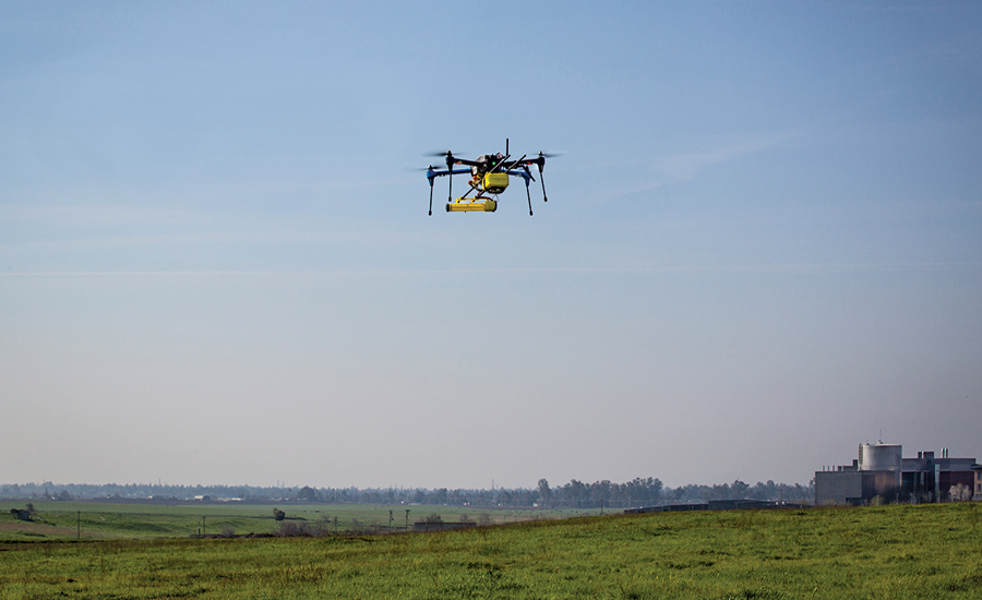 Methane-detection drone