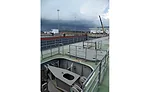 going through the Panama Canal locks