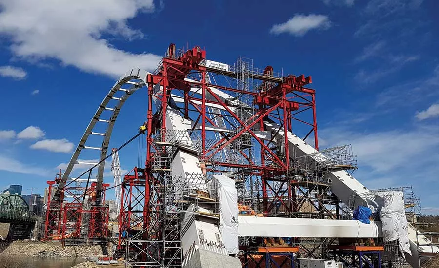 key structural elements of Walterdale Bridge