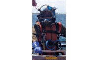 member of diving crew
