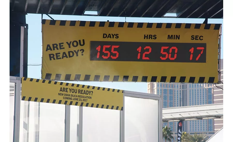 countdown to OSHA silica dust rule