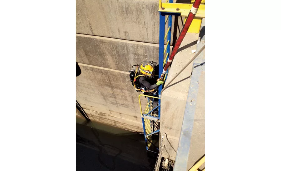 Olmsted Locks and Dam Intensive diving operations