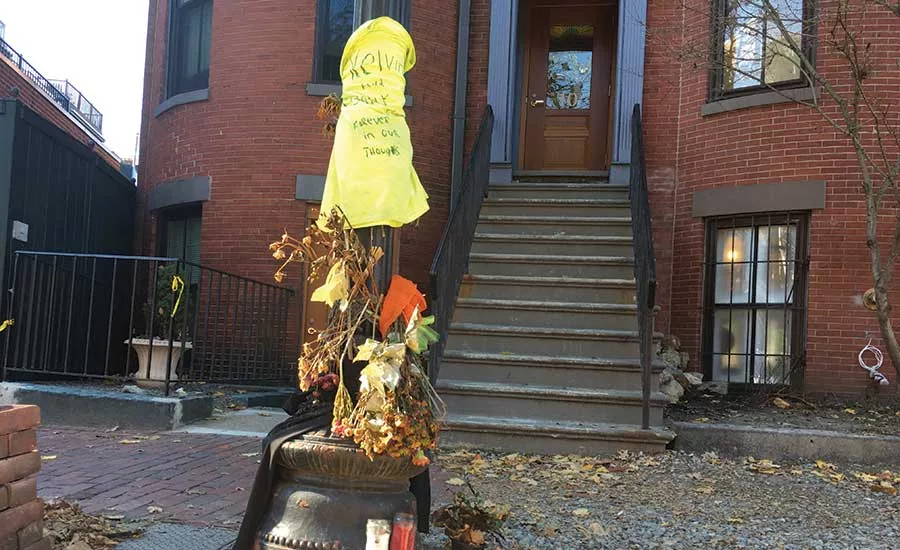 Makeshift memorial