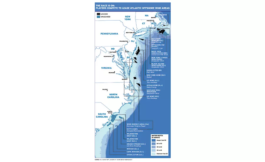 Offshore Wind Areas Map