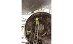 Crews disassemble TBM