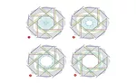 Eight cantilevered petals