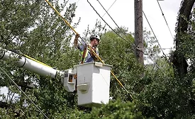 Utility workers