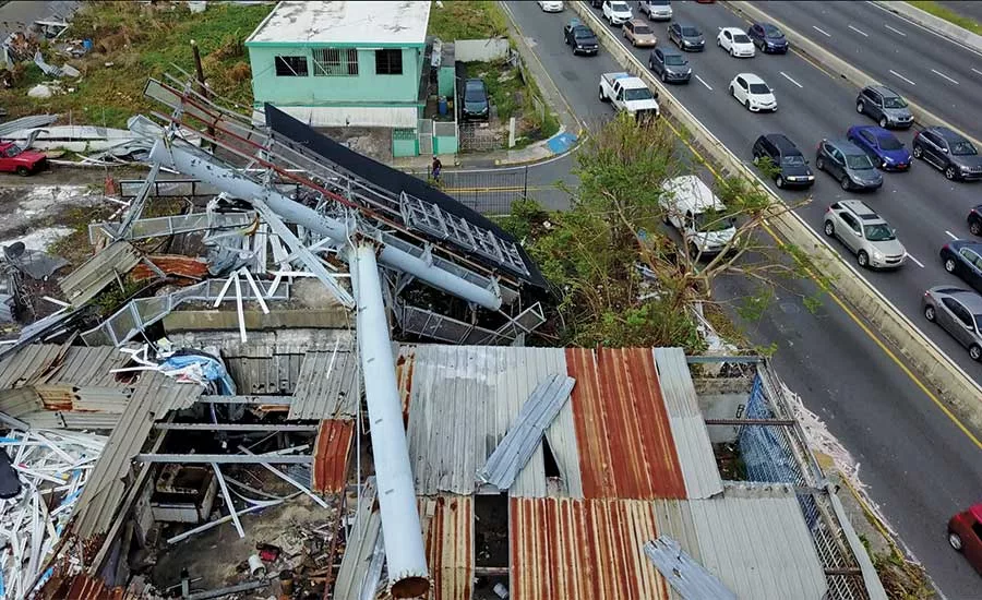 debris from hurricane