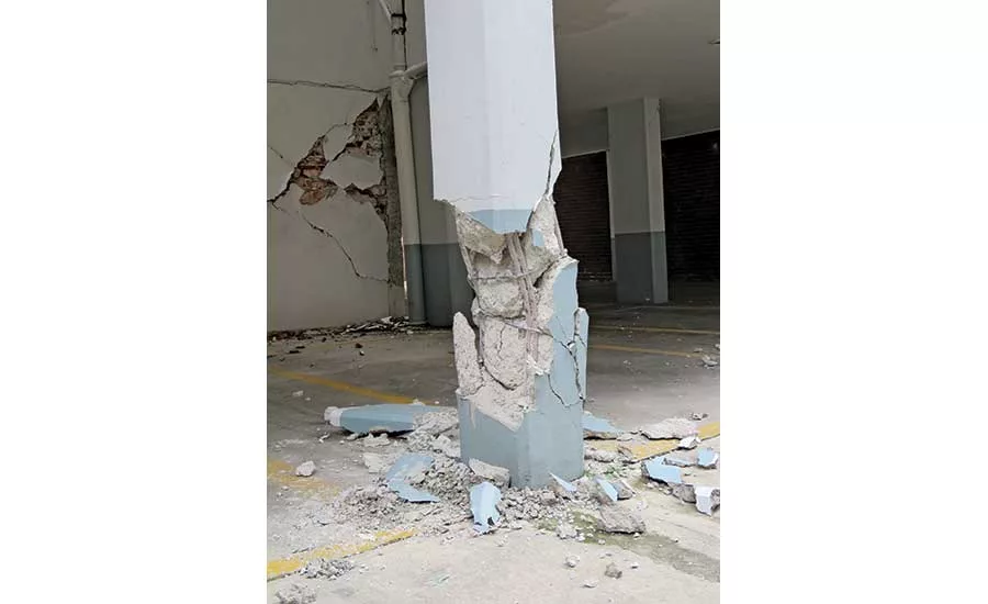 column shear failure