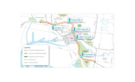 map of proposed Melbourne Metro line